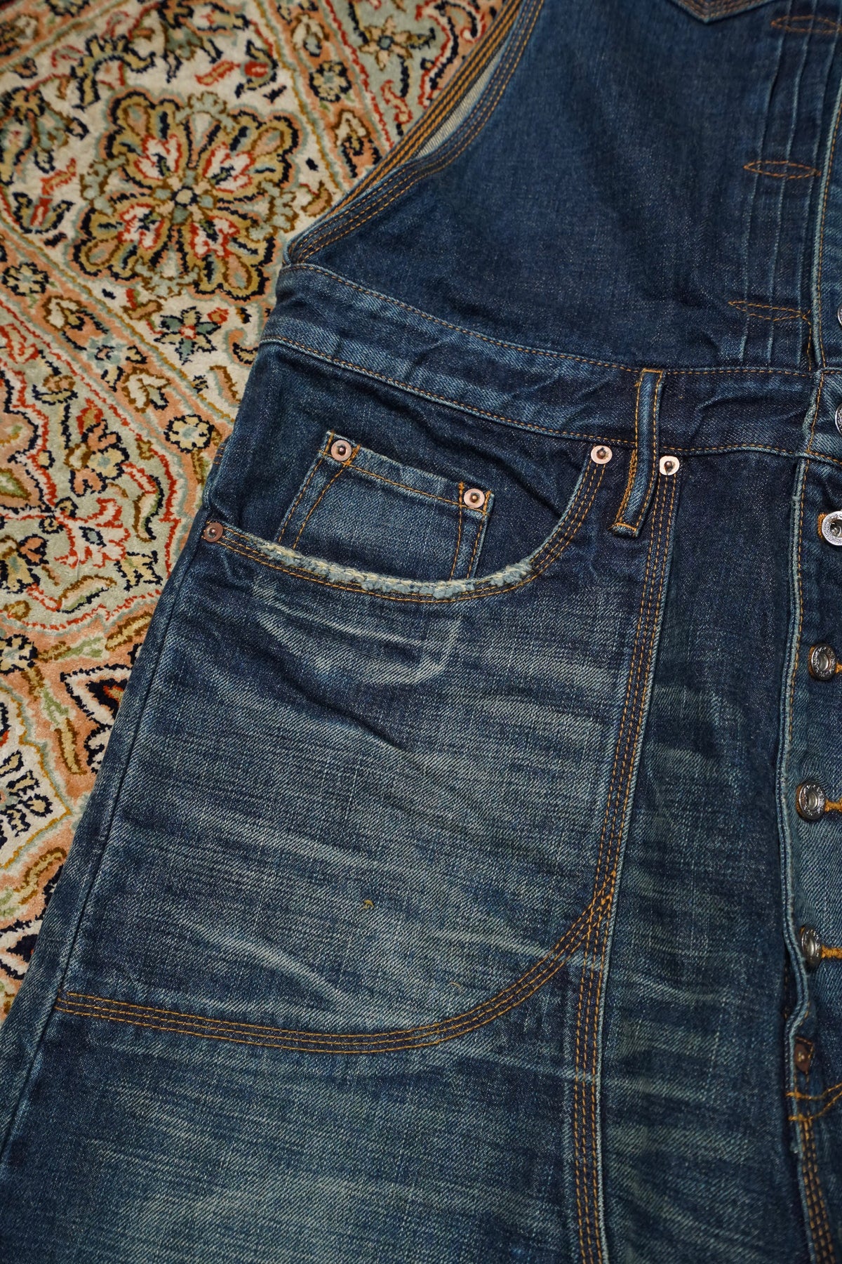 sugarhill MULTI FADE DENIM OVERALL | signalstationpizza.com