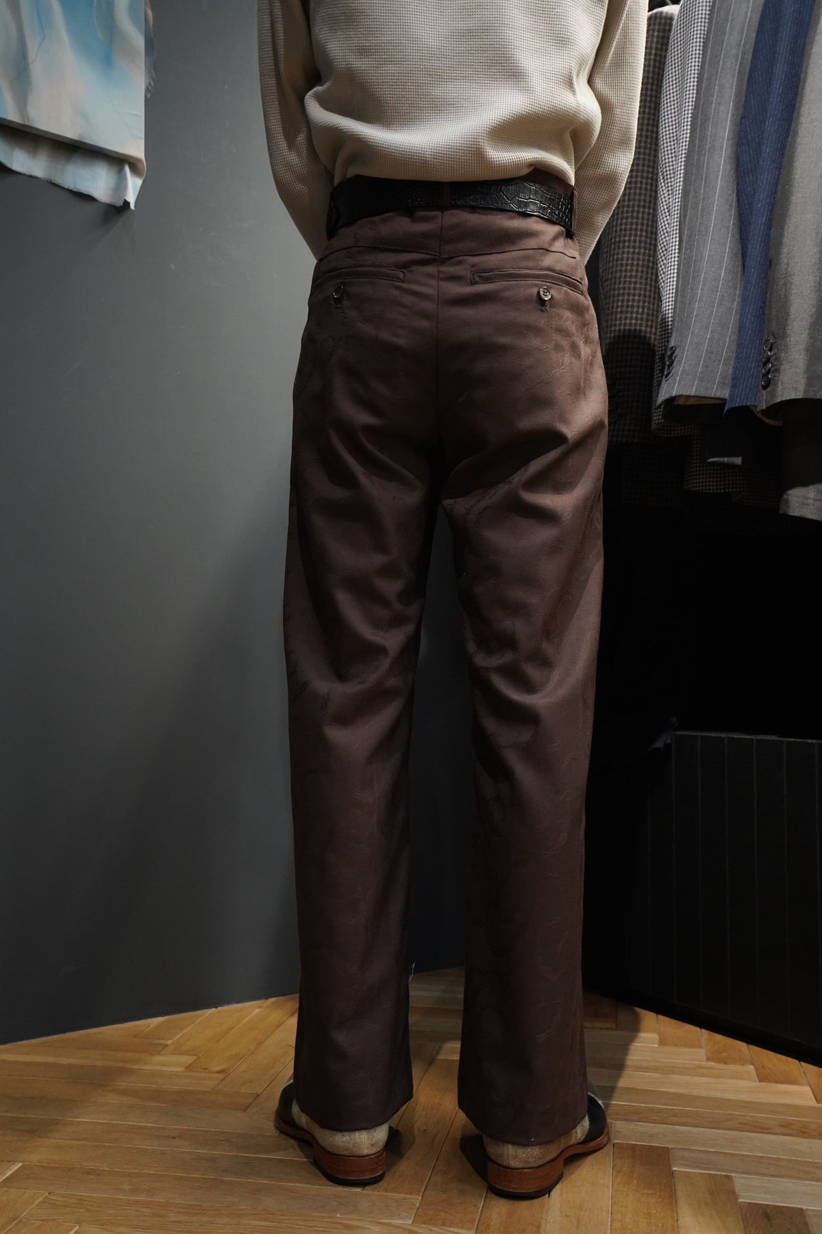 STEAF(スティーフ)のBEN ISM STRAIGHT PANTS(BROWN)(パンツ)の通販