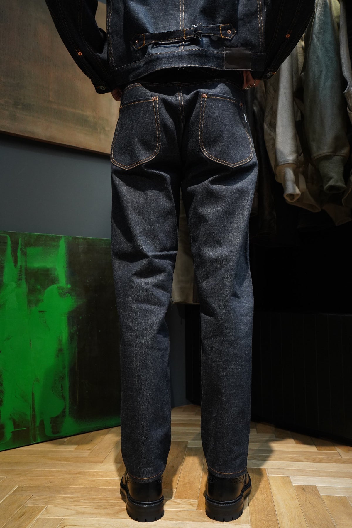 国内外の人気集結！ SUGARHILL CLASSIC 502 DENIM PANTS 革パッチ逆さ