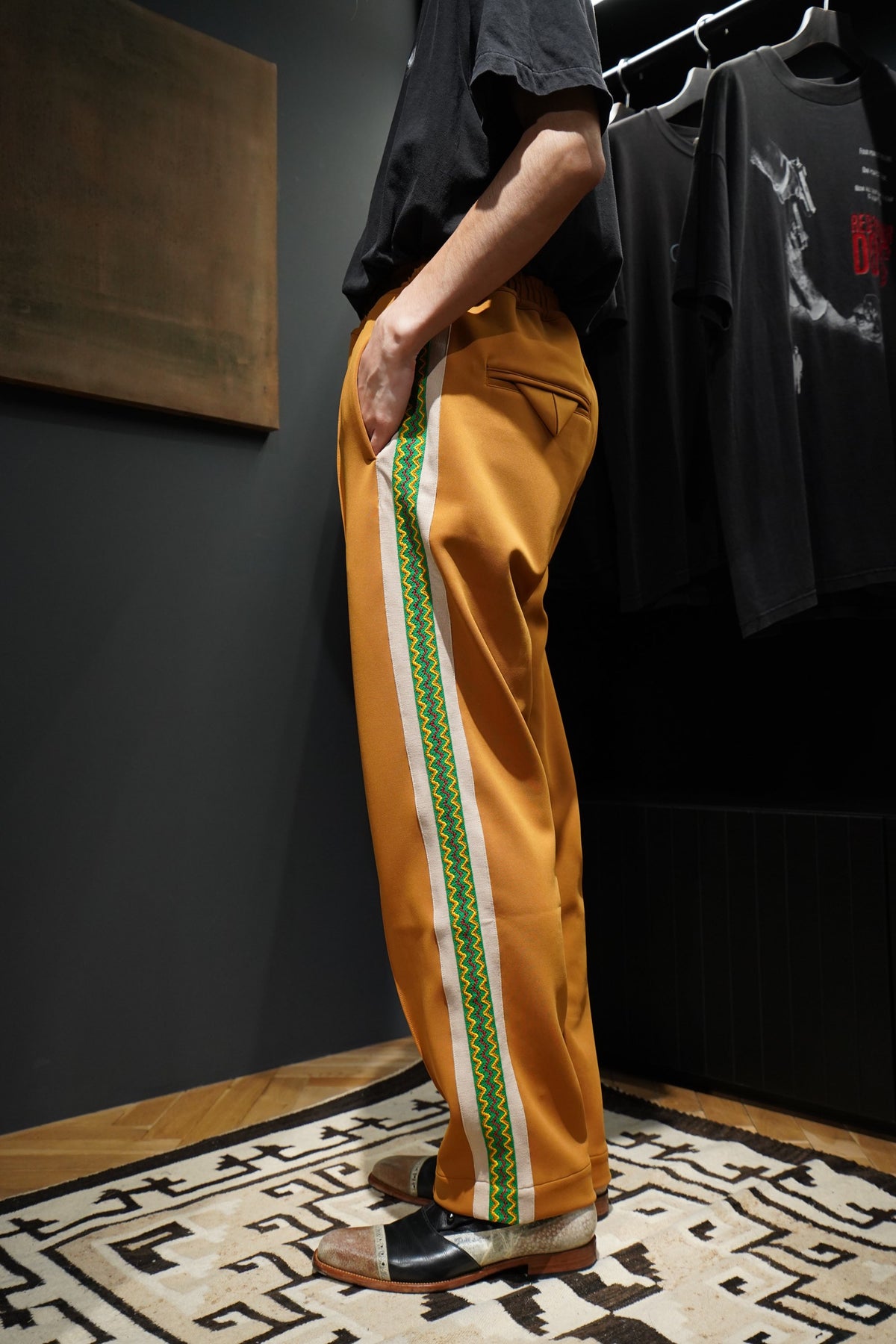 Sasquatchfabrix. LACE TAPE TRACK PANTS - 通販 - gofukuyasan.com