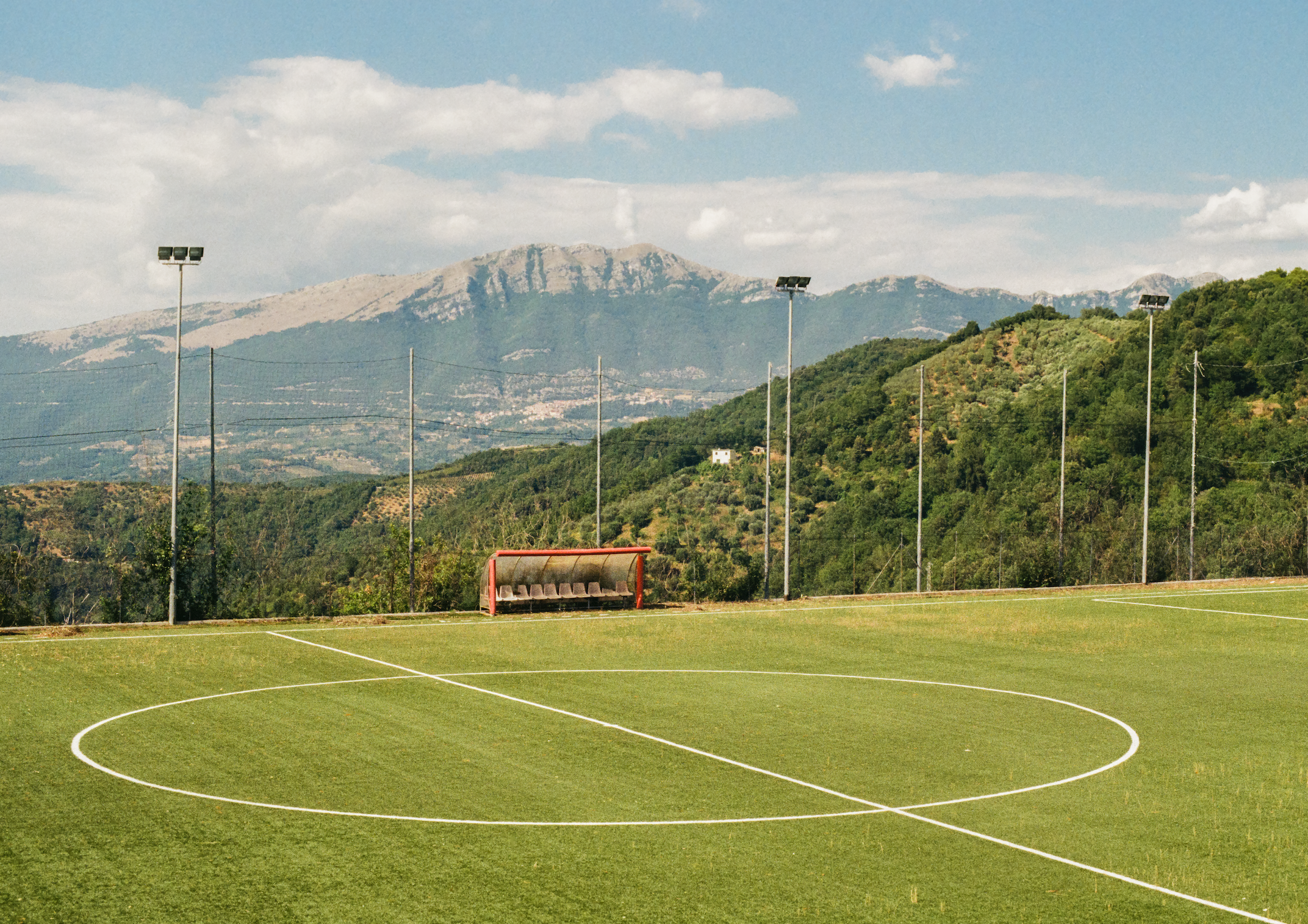 Gianluca, Italy, Football pitch, Southbound