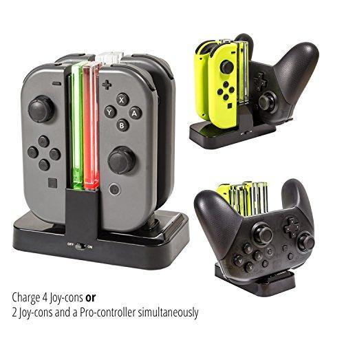 Orzly Nintendo Switch Joy Con Charging Dock Pro Controller Charging S