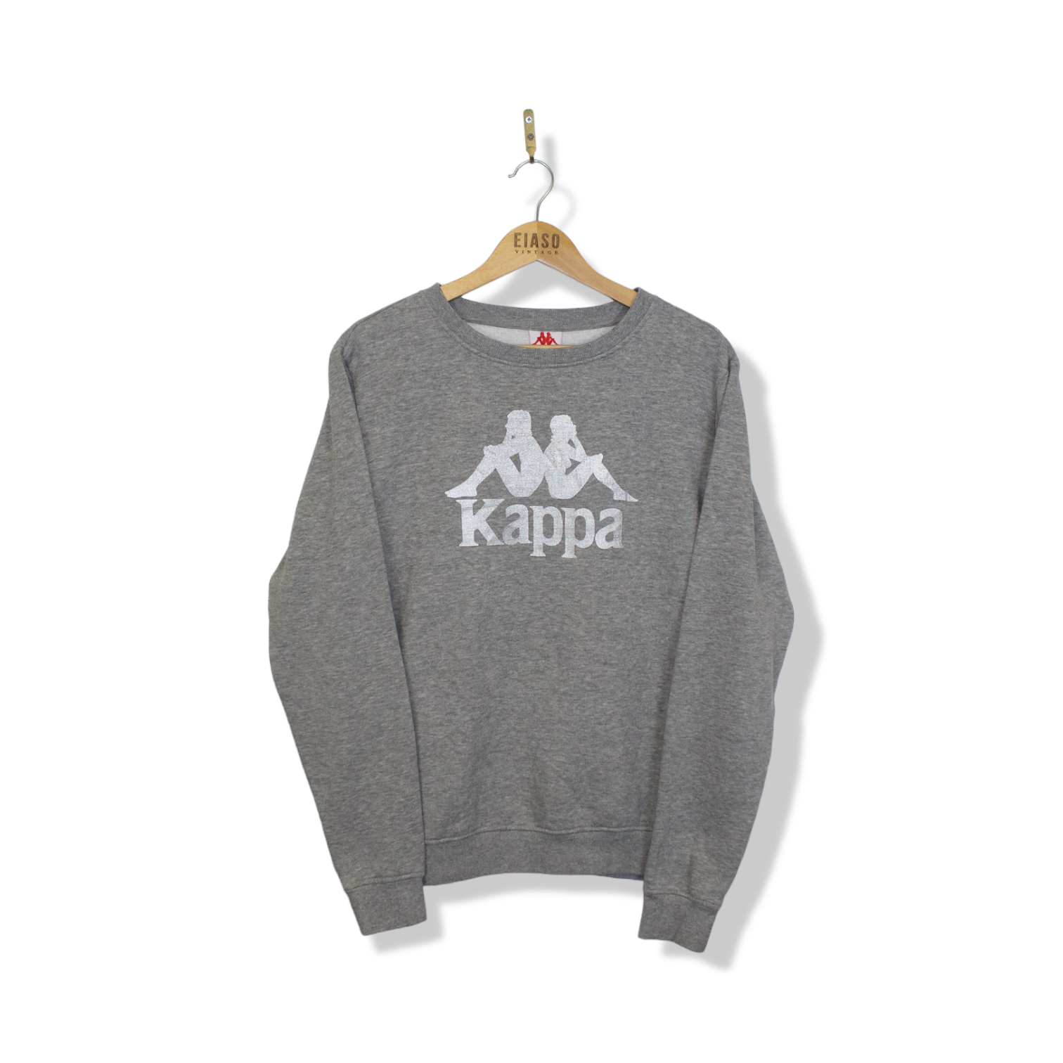 Vintage Kappa Large Logo Sweatshirt Grey – EIASO VINTAGE