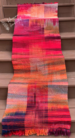 hand dyed handwoven shawl scarf wrap