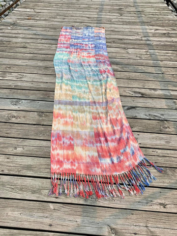 handwoven hand dyed shawl scarf wrap