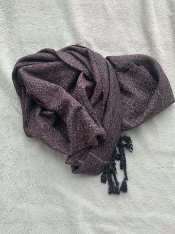 handwoven hand dyed scarf shawl wrap