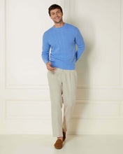 Load image into Gallery viewer, N.Peal The Thames Cable Cashmere Sweater Atlas Blue
