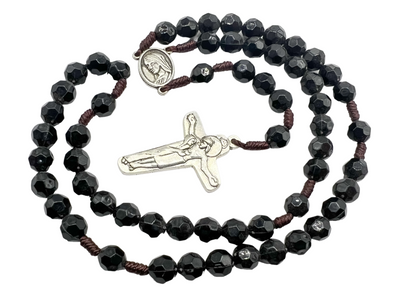 Pardon Crucifix Rosary With St Benedict Medal And Wooden Prayer Beads