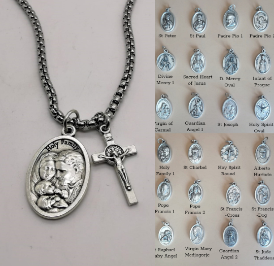 mens catholic necklaces