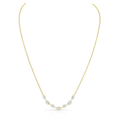 Forevermark Prong Set Oval Diamond Necklace