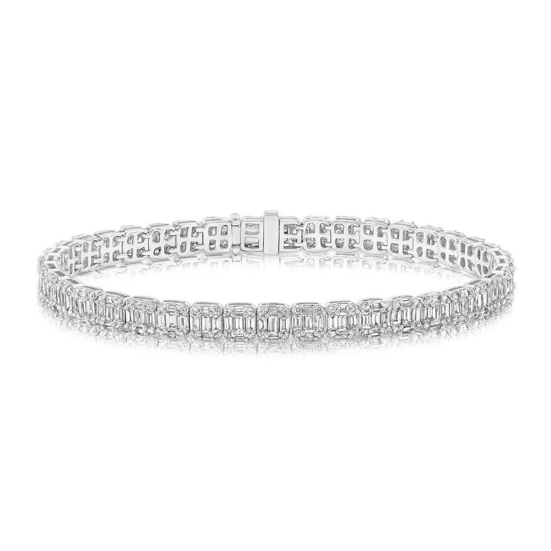 Baguette Diamond Tennis Bracelet