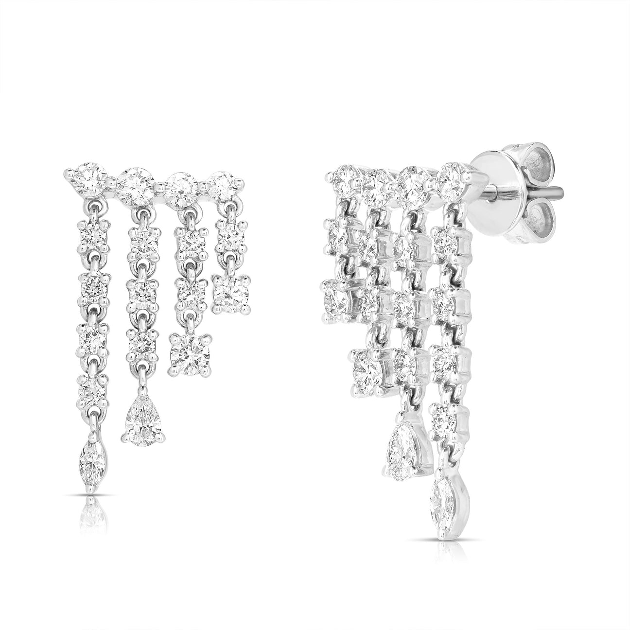 Diamond Climber Earrings