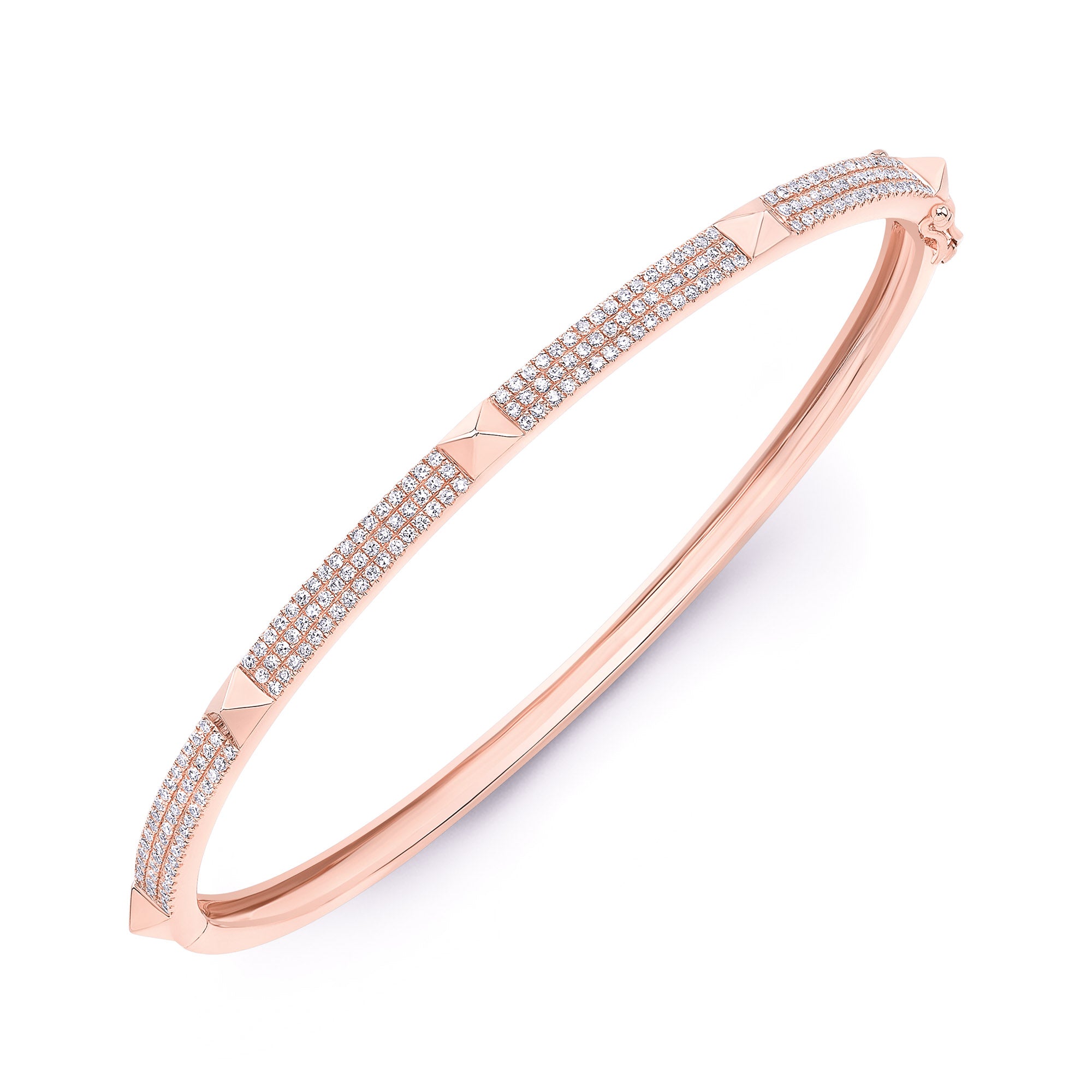 JustDesi Studded Bangle in Rose Gold