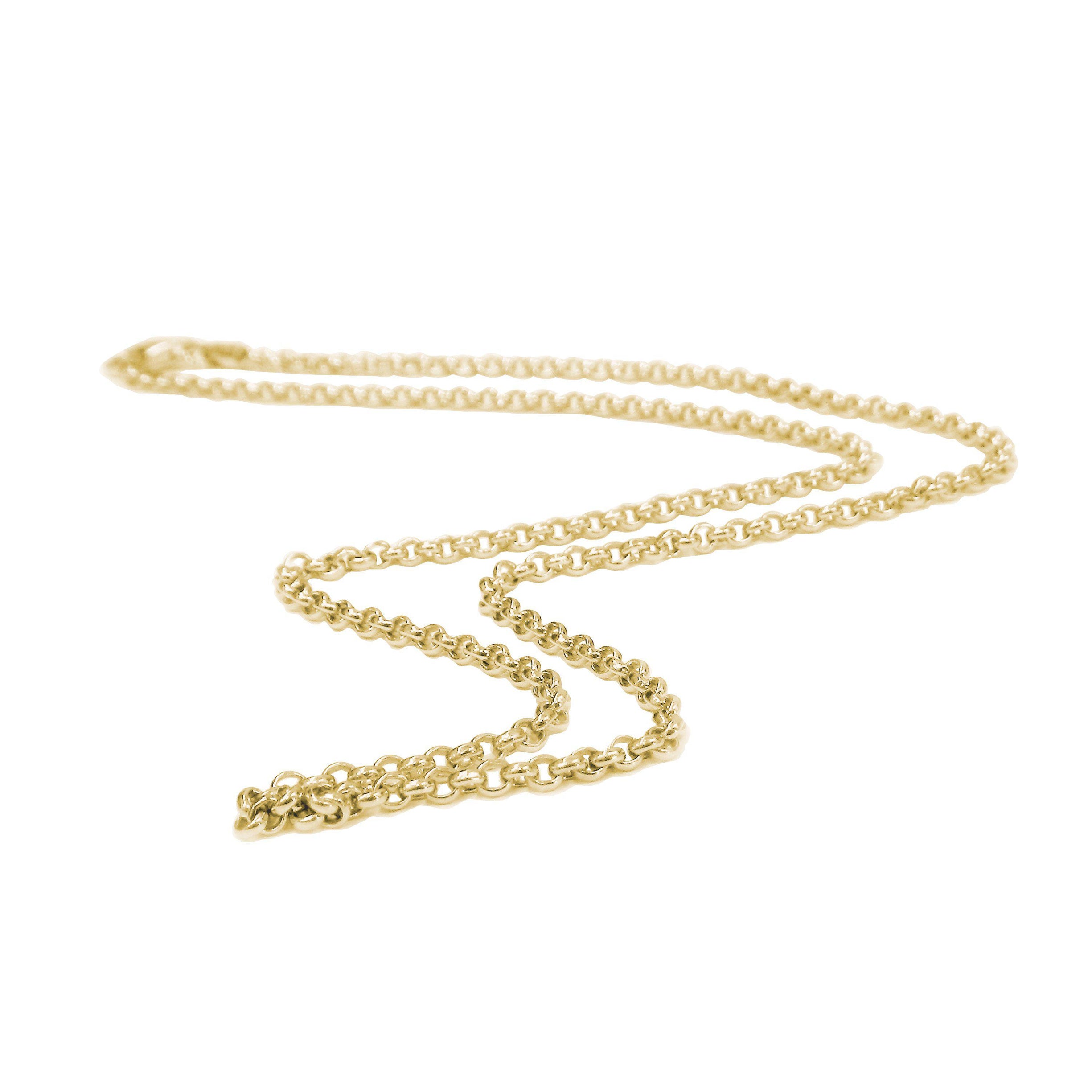 JustDesi 14k Yellow Gold 1.2MM Rolo Chain $165