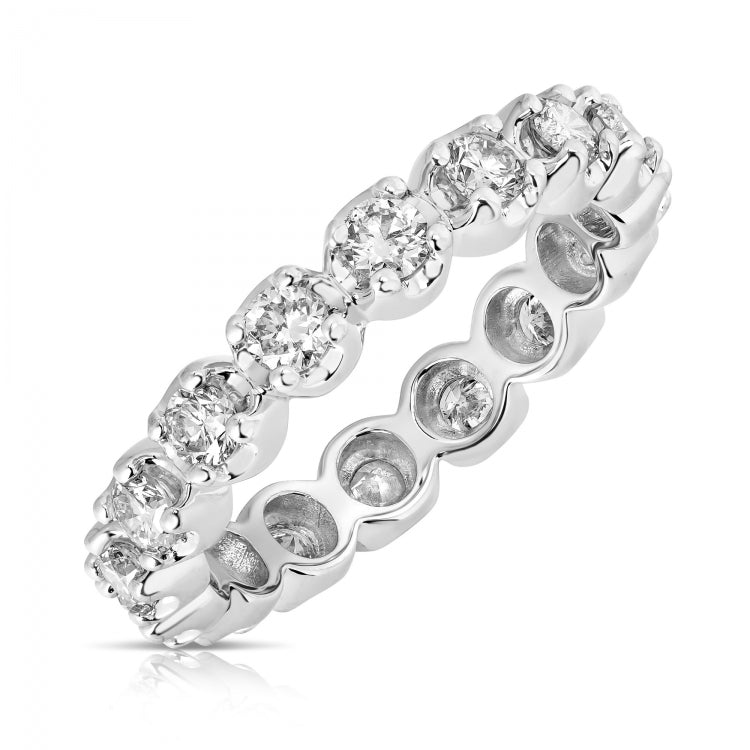 JustDesi Premier Buttercup Eternity Band in White Gold $2,995