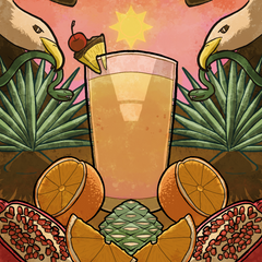 Tequila Sunrise Art & Merch