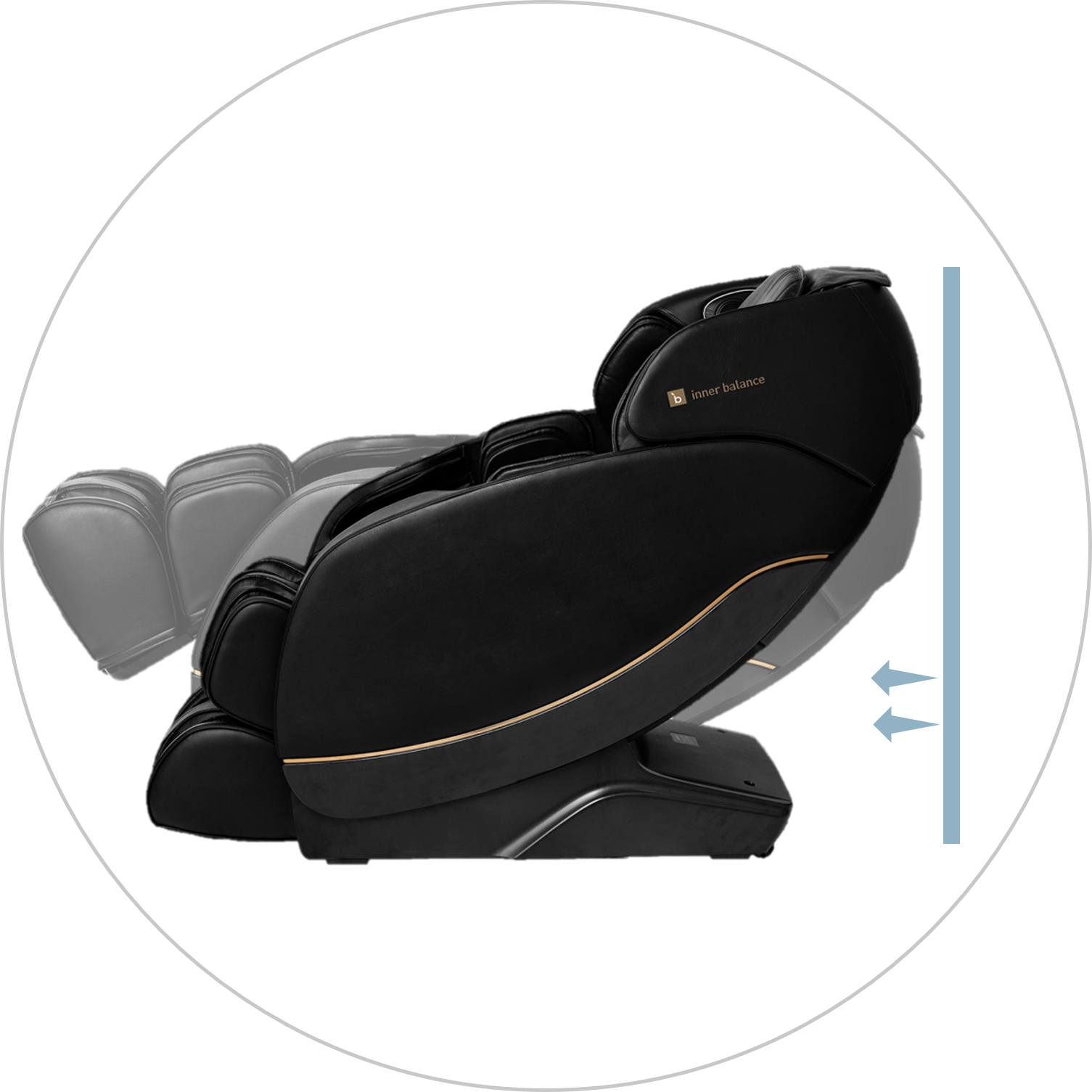 Jin 2.0-Deluxe Heated SL Track Zero Wall Massage Chair