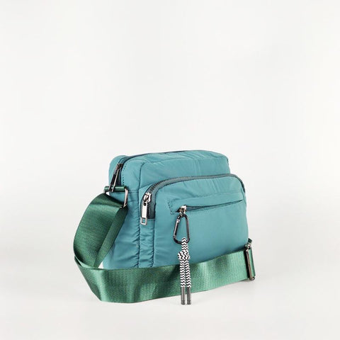 Bandolera de Nylon Verde | KAF Bags