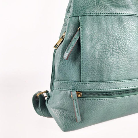 Mochila Antirrobo y Convertible Verde | KAF Bags