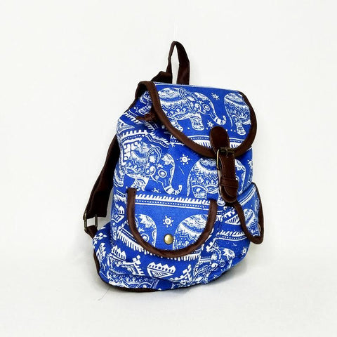 Mochila Pequeña Elefante Azul | KAF Bags