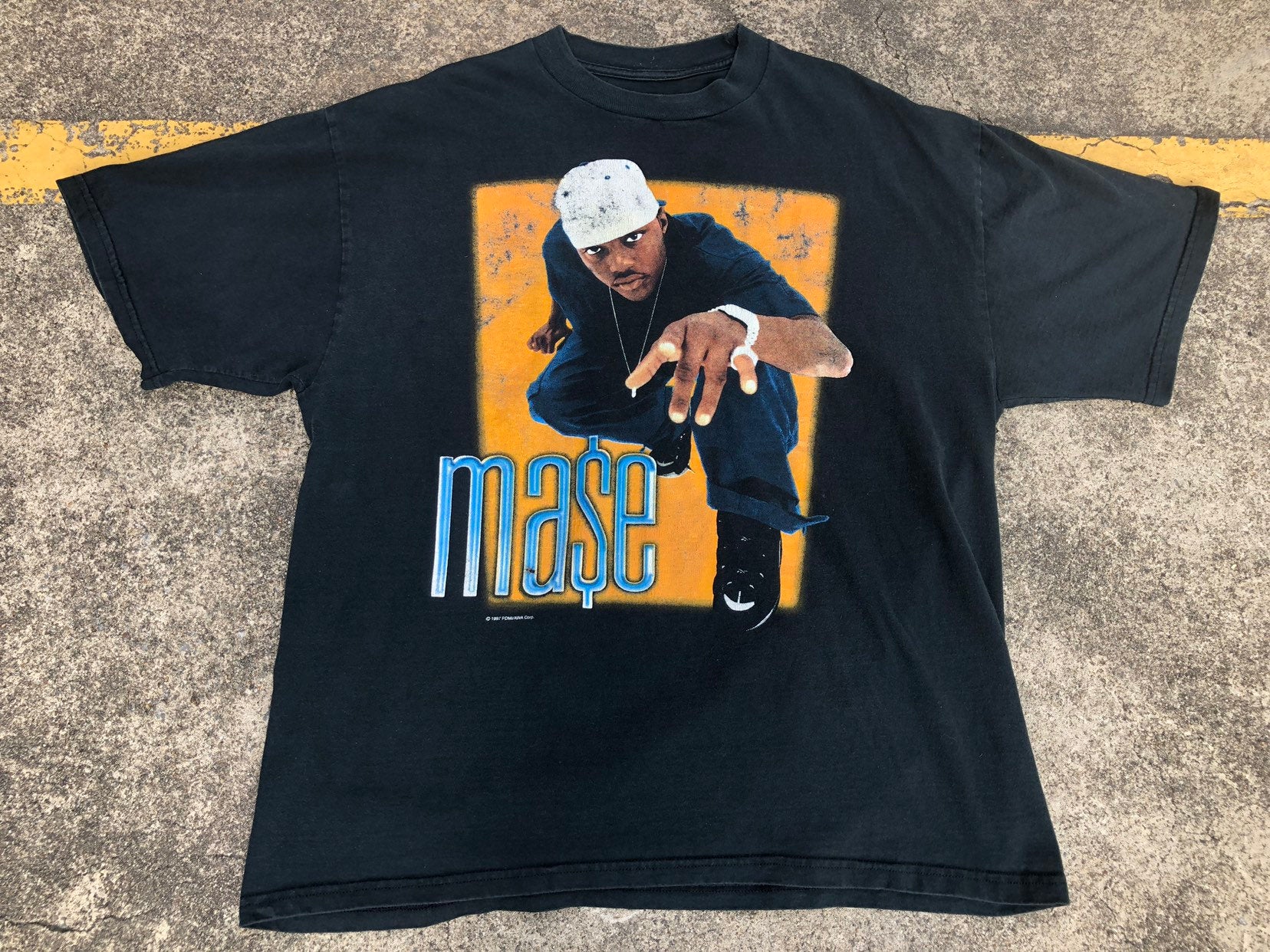 Vtg Mase Harlem World 1997 Album Promo T Shirt 90s Transporter