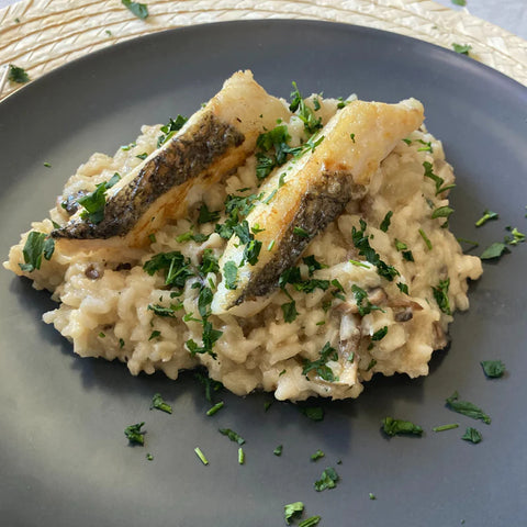 Hake risotto