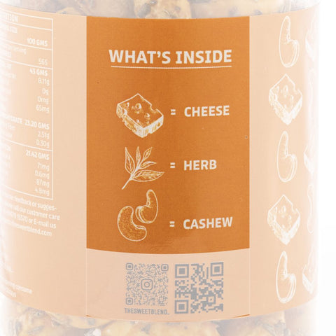 cheese and herbs cashew nuts