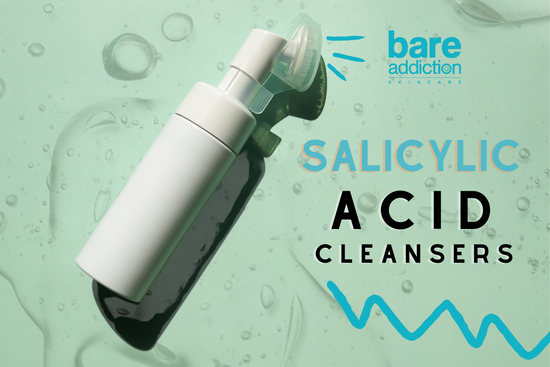 Text: Salicylic Acid Cleansers & Salicylic Face Wash. Image: Salicylic Acid Face Wash