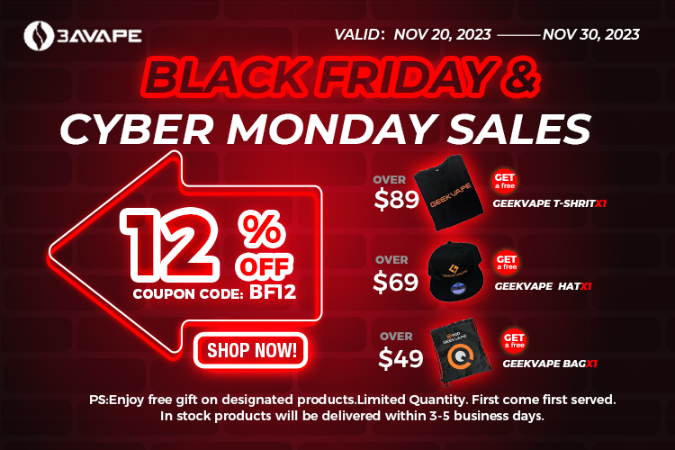 3avape Black Friday& Cyber Monday Sales 2023