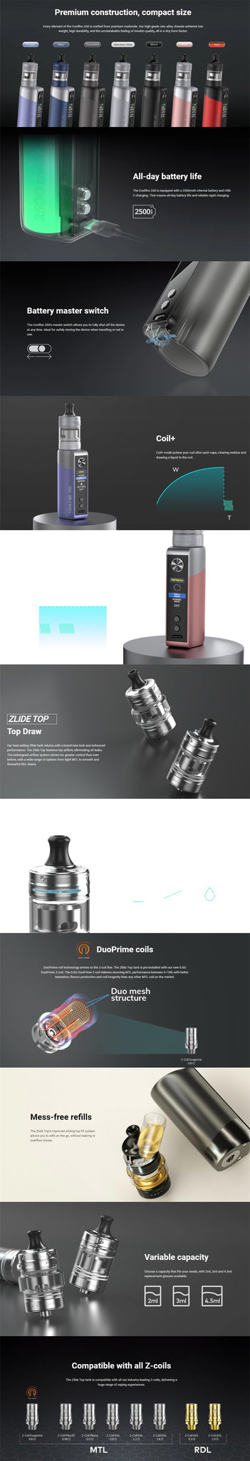 INNOKIN COOLFIRE Z60 ZLIDE TOP STARTER KIT