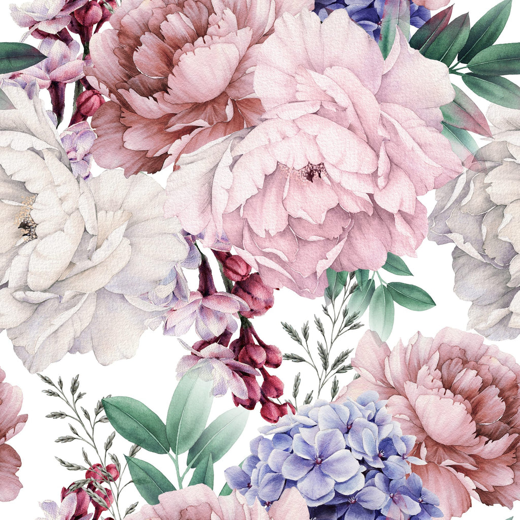 purple floral wallpaper for walls