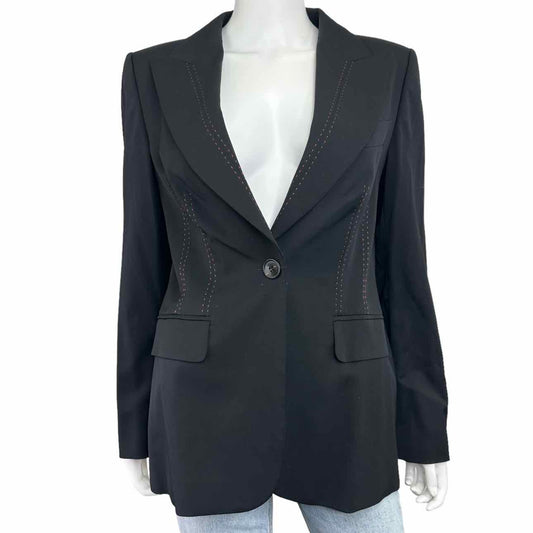 Escada Blazer Savannah Taupe Cashmere-Silk Size 36 One-Button