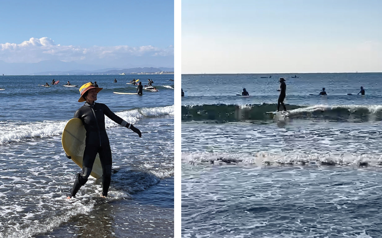 woman japan surf kanagawa longboard
