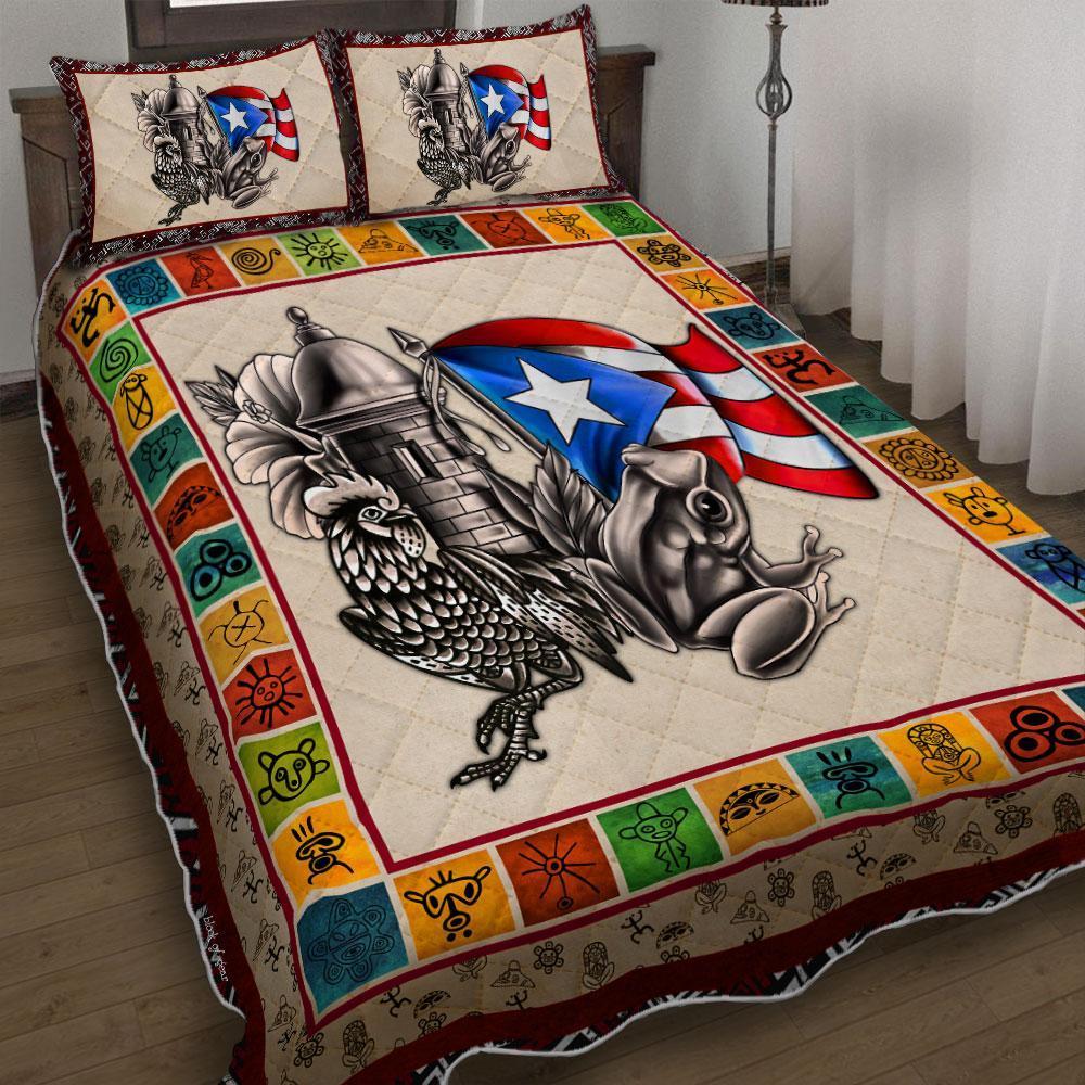 encanto-rican-home-set-puerto-rico-coqui-frog-pattern-quilt-bed-set-j4-getteestore