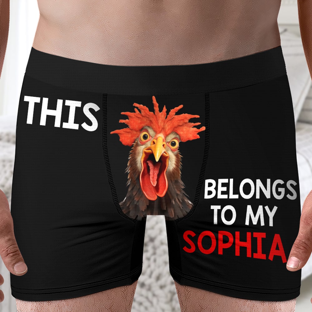 Funny Couple-Personalized Men Boxer Briefs- Gift For Husband/ Gift