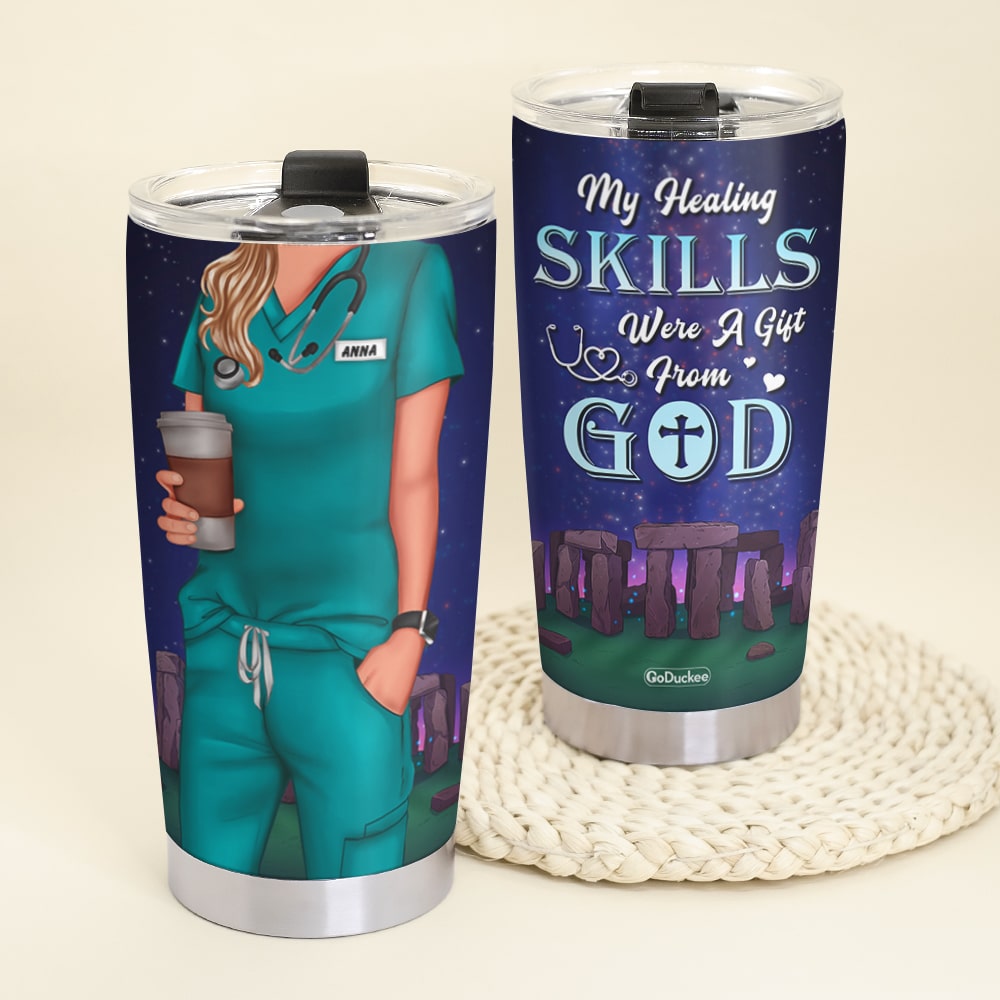 You Can't Scare Me I'm A Nurse Personalized Tumbler - Teezalo