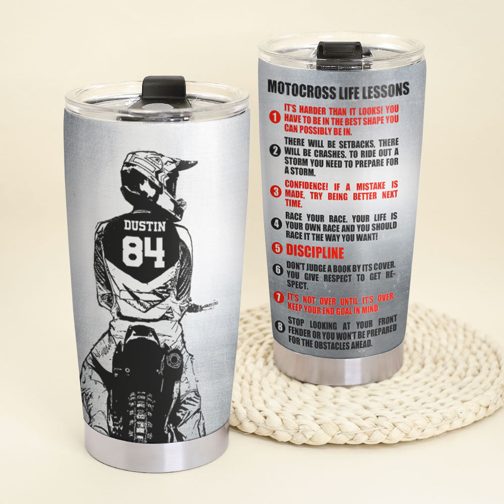 Personalized Motocross Girl Water Bottle - Tears Of The Boys I Beat In -  GoDuckee