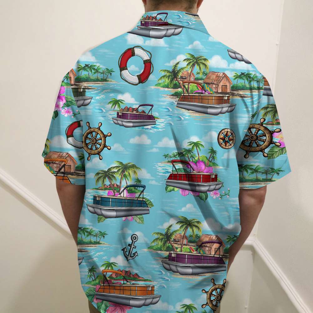 1602 3 Pontoon CruisingcoupleHawaiianshirt Q qv99mkback 014fcbd2 7d15 433e bed4 c86903272368