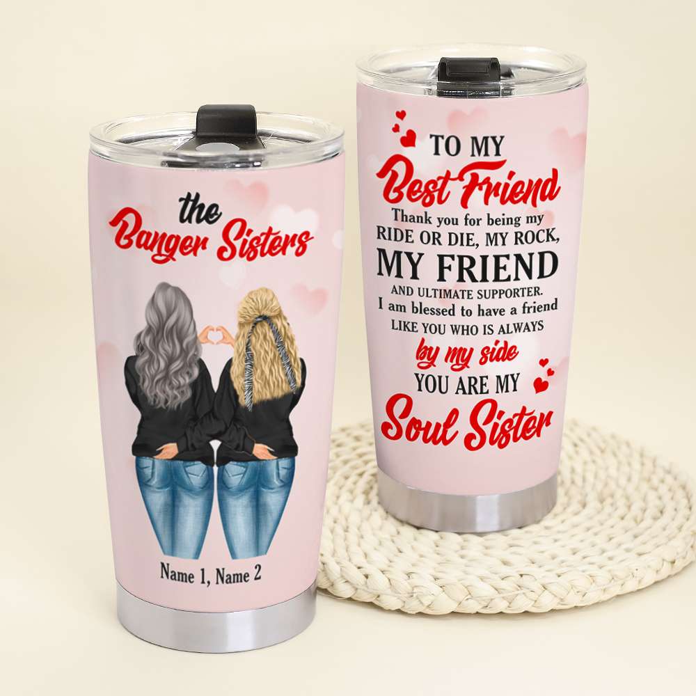 Moosfy Personalized Tumbler - Best Curvy Friends/Sisters Tumbler