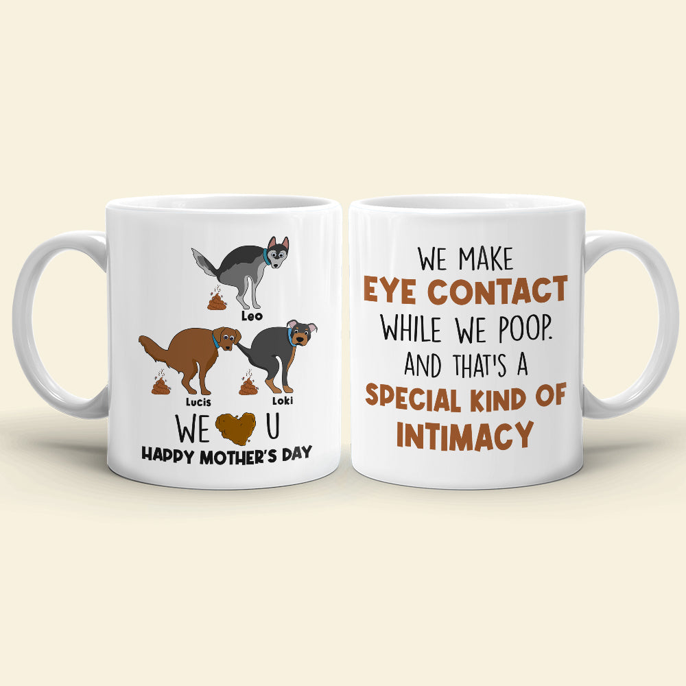 Personalized Mug, Gift For Dog Mom, Mother's Day Gift, Chibi Dogs