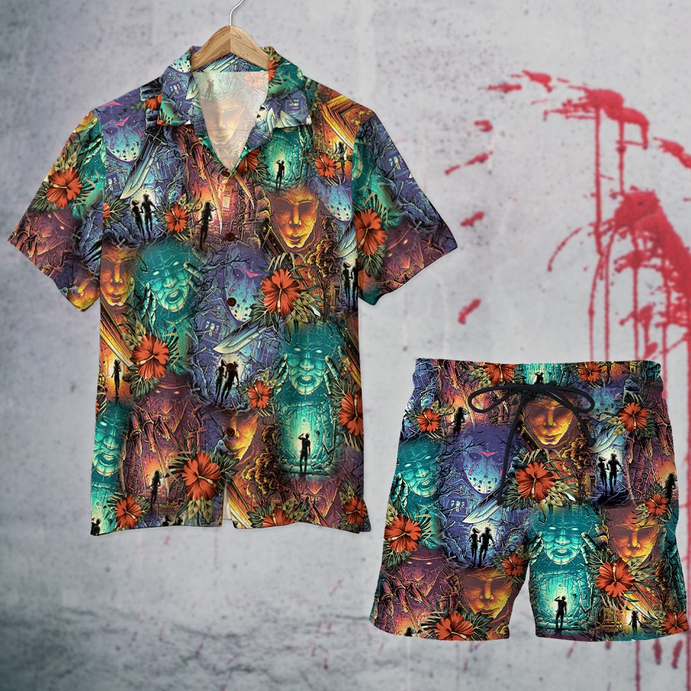 HOT Halloween Horror Movies Film Tropical Shirt, Shorts2