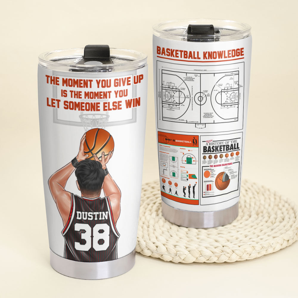 Personalized Basketball Player Water Bottle - Hard Work Makes You A Be -  GoDuckee