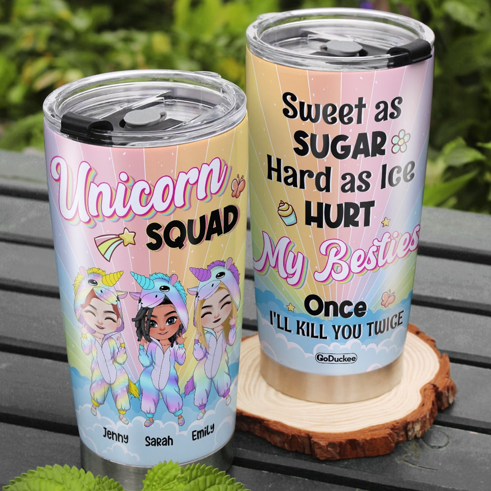 Besties Are Like Four-Leaf Clovers, Personalized Tumbler, Gifts For Be -  GoDuckee