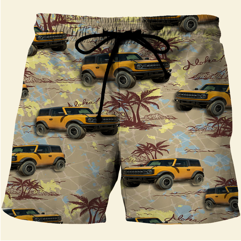 HOT Ford Bronco palm tree Hawaii Shirt, Shorts2