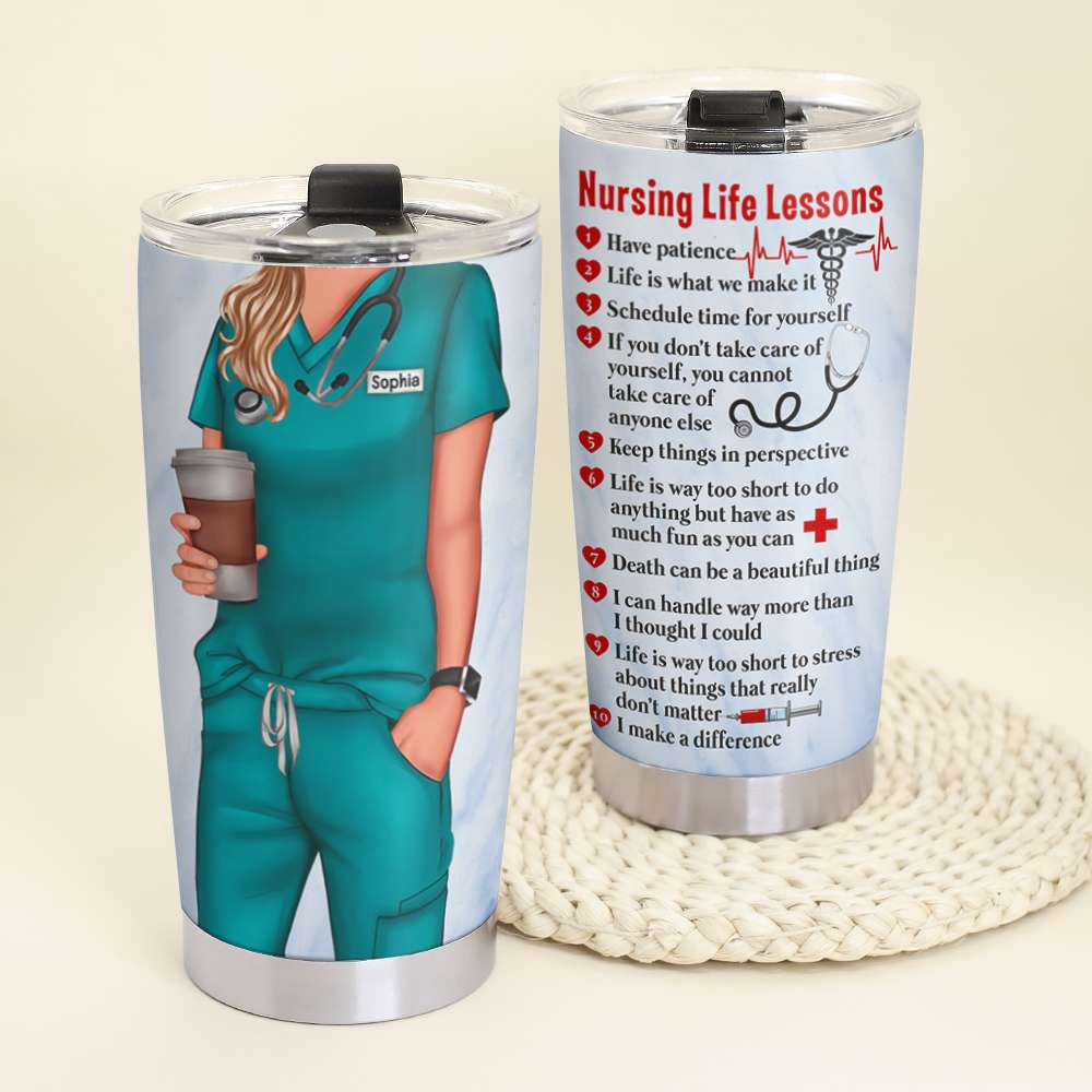 You Can't Scare Me I'm A Nurse Personalized Tumbler - Teezalo