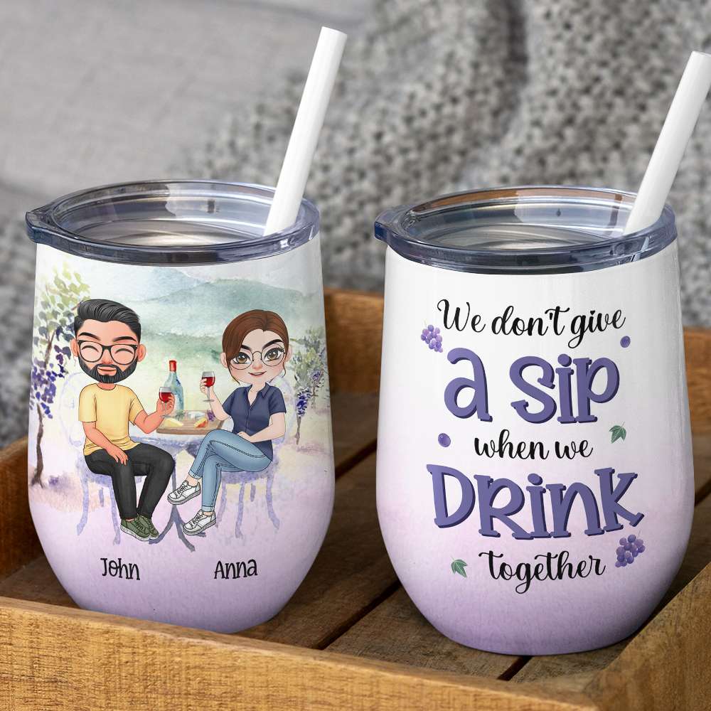 I Love Every Bone In Your Body - Personalized Couple Tumbler