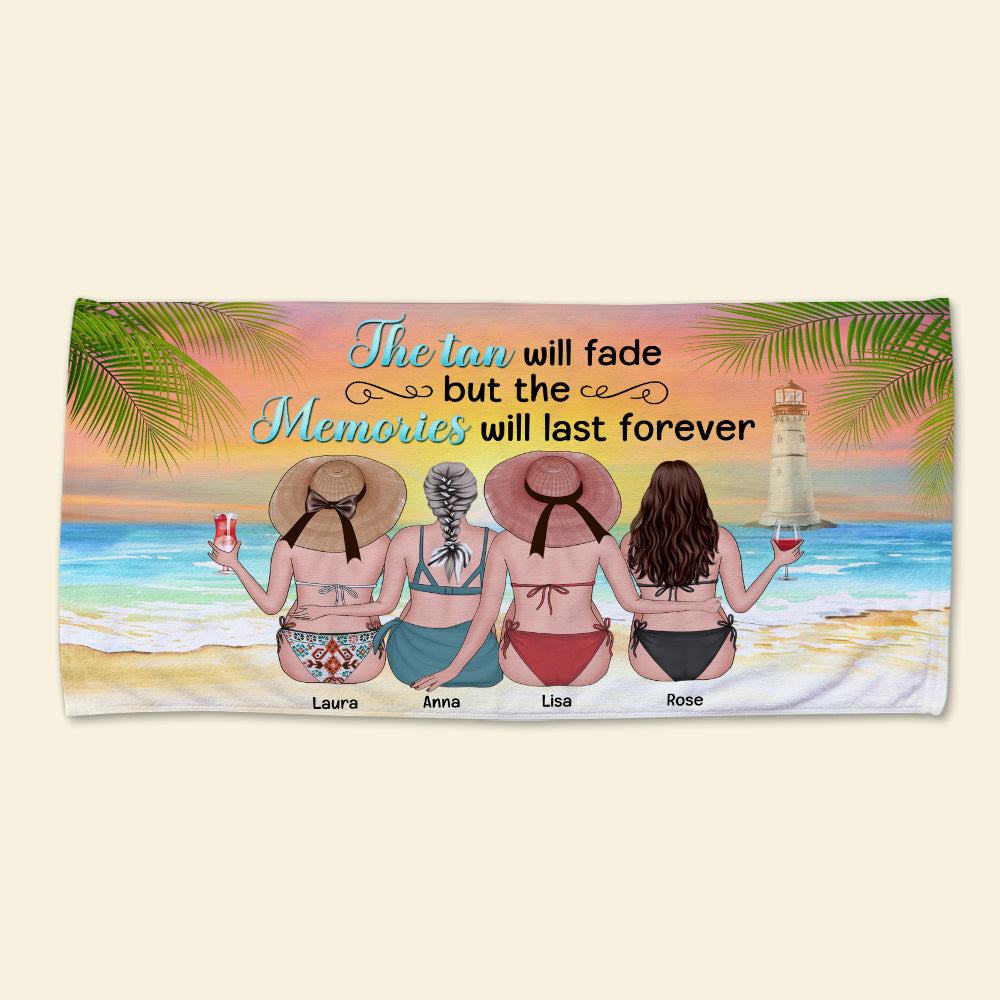 Personalized Beach Girls Tumbler - Sun Tan The Tan Will Fade