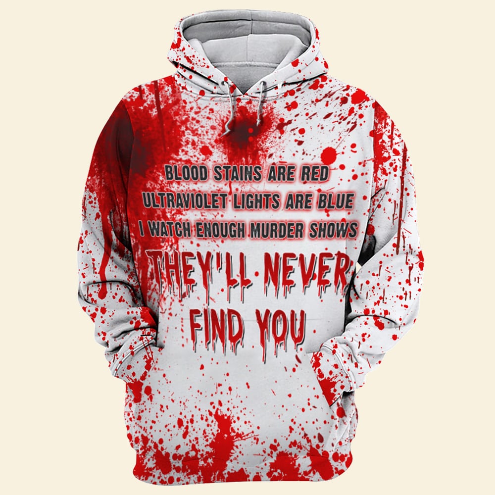 Blood Splatter All Over Print Shirts, Blood Stains Are Red, They ...