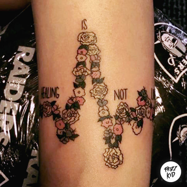 Healing is not Linear Tattoo | Frizz Kid Art