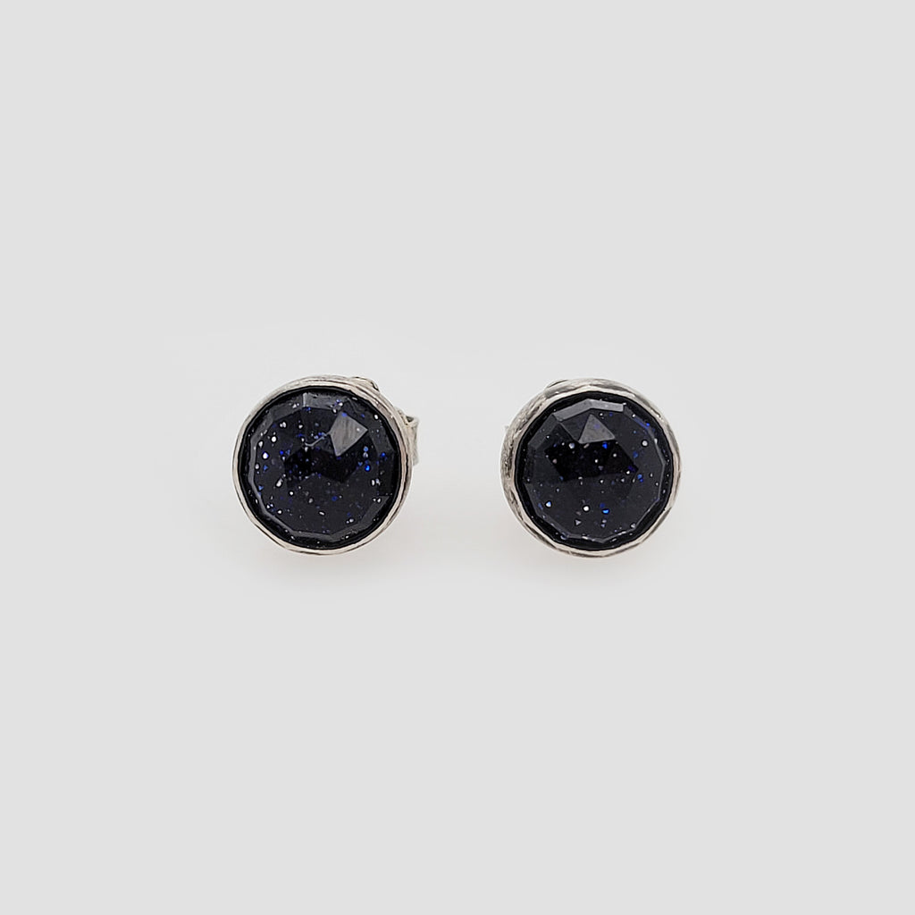 blue kyanite earth drop medium studs – Bailey Justine Designs